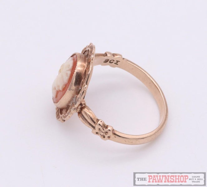 Vintage 9ct Rose Gold Cameo Elegant Ring ~ 2.50g! Carousel 2