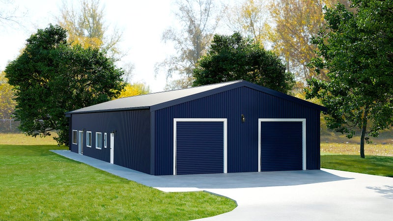 Three Bedroom Kitset Shed House 274SQM 30m2 Porch - 144m2 House - 100m2 Garage Carousel 2