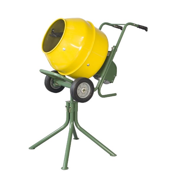 Macma Portable Trade 140L Electric Concrete Mixer on stand Carousel 1