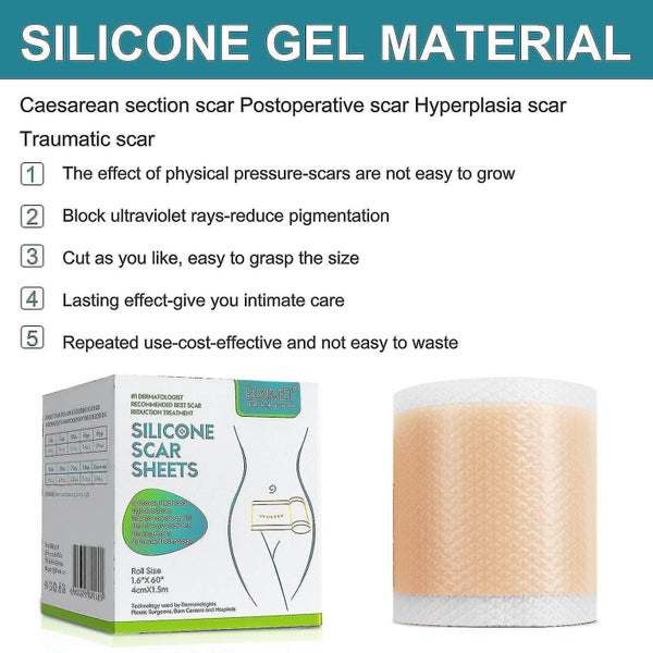1.5m Silicone Scar Sheets Silicone Scar Tape Roll Scar Silicone Strips Reusable Carousel 3