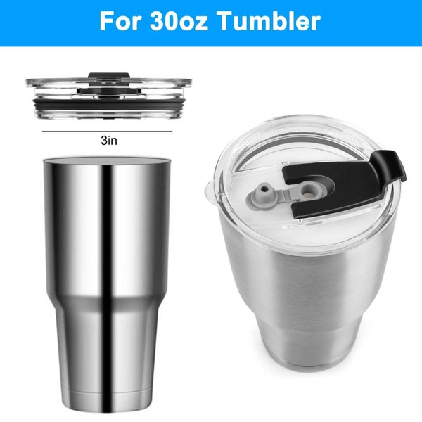 Tumbler Replacement Lids Fit for 30oz YETI Rambler, Ozark Trail, and Carousel 5