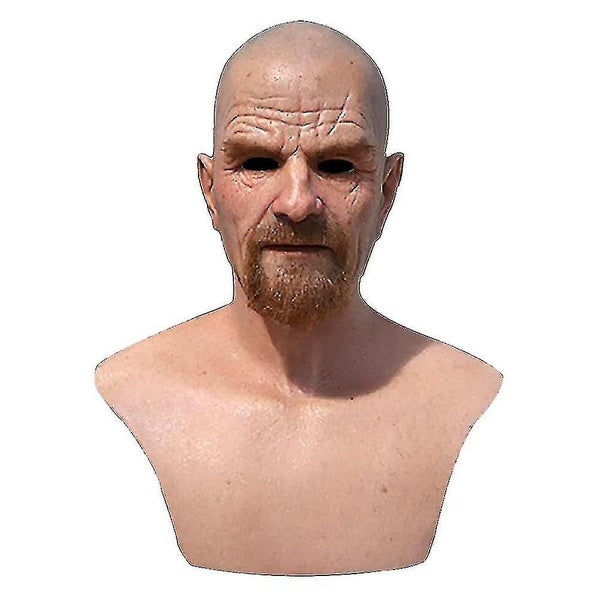 Latex Mask Breaking Bad Professor Mr. White Realistic Costume Halloween Cosplay Carousel 1