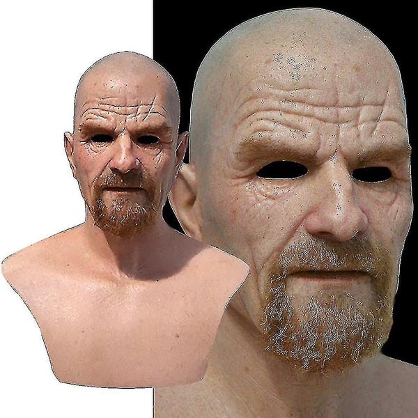 Latex Mask Breaking Bad Professor Mr. White Realistic Costume Halloween Cosplay Carousel 2