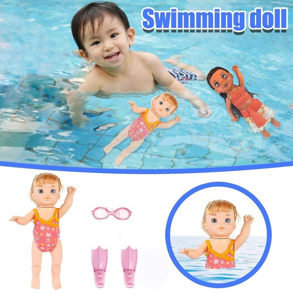 Toddlers Bath Toys Princess Battery-powered Electric Swimming Doll Girls Floati Carousel 2