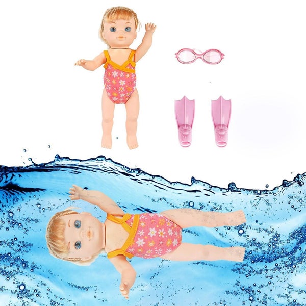 Toddlers Bath Toys Princess Battery-powered Electric Swimming Doll Girls Floati Carousel 4