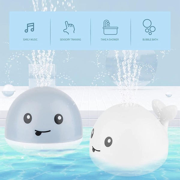 baby Bath Toys, Waterproof Design Fun Whale Automatic Spray Swimming Pool Toy Carousel 2