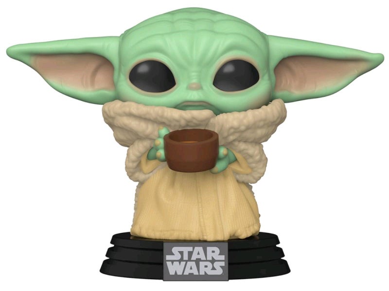 Funko Star Wars: The Mandalorian - Baby Yoda The Child With Cup Pop! Vinyl Carousel 1