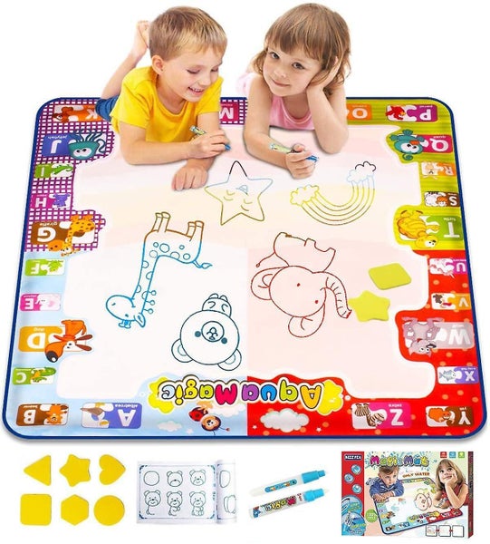Water Doodle Mat Large Coloring Mat With Neon Colors Mess free Drawing Mat Carousel 1
