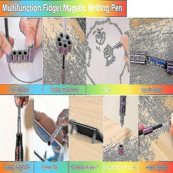 Magnetic Pole Fidget Pen Metal Magnet Toy Anti-stress Gift Carousel 2