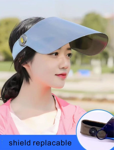 Adjustable Sun 360° Rotation Sun Visor Hat UV Protection Hat Face Shield 99.9% Carousel 2