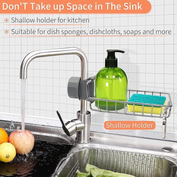 2pcs Shower Caddies Stainless Steel Bathroom Accessories Caddy Storage Shelves Carousel 4