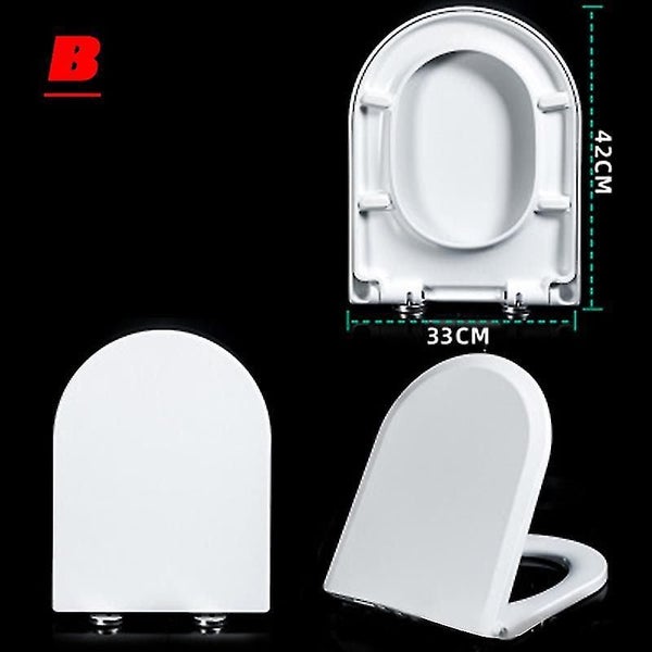 Durable U Shape Toilet Seat Cover Universal Thickened Toilet Lid Bathroom Suppli Carousel 1