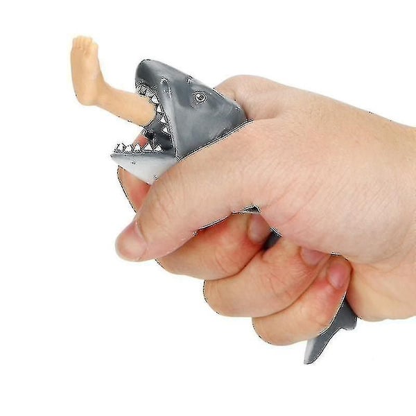 Funny Plastic Creative Biting Leg Hungry Shark Squeeze Toys Trick Gift For Men Carousel 1