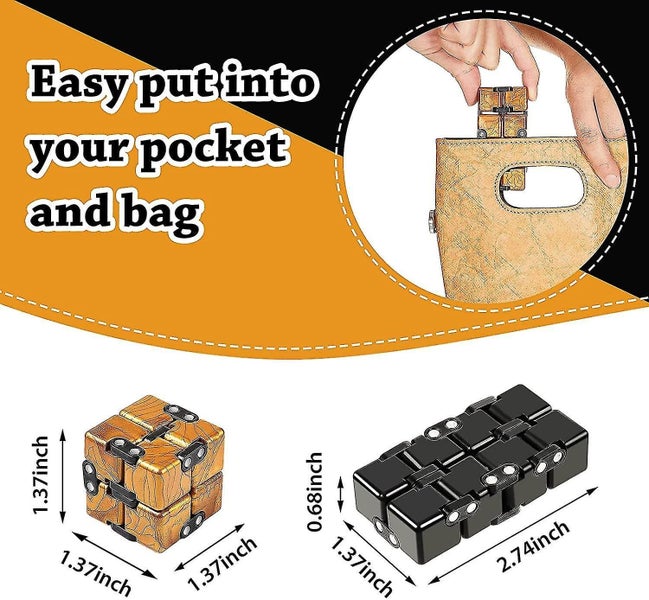 4 Pieces Infinity Cube Fidget Toys Prime Mini Infinity Cube Desk Toy Abs Cube To Carousel 2