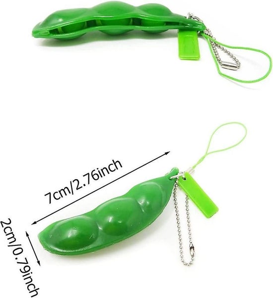 6pcs Peas Pod Decompression Toy Squeeze Beans Peapod Fidget Toy Extrusion Edamam Carousel 2