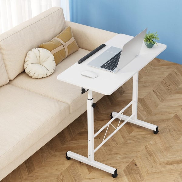 Artiss Laptop Desk Table Adjustable 80CM White Carousel 7