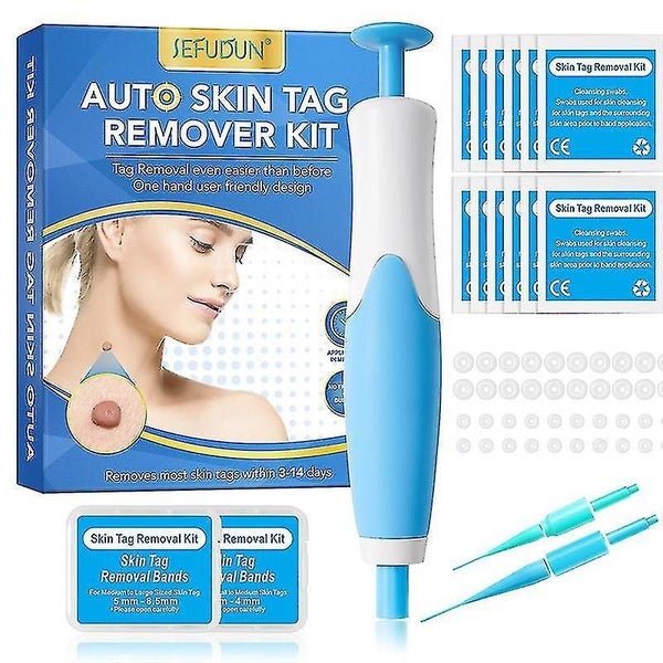 Automatic Skin Tag Remover Kit Label Tape Home Double Headed Wart Removal Tool Carousel 1