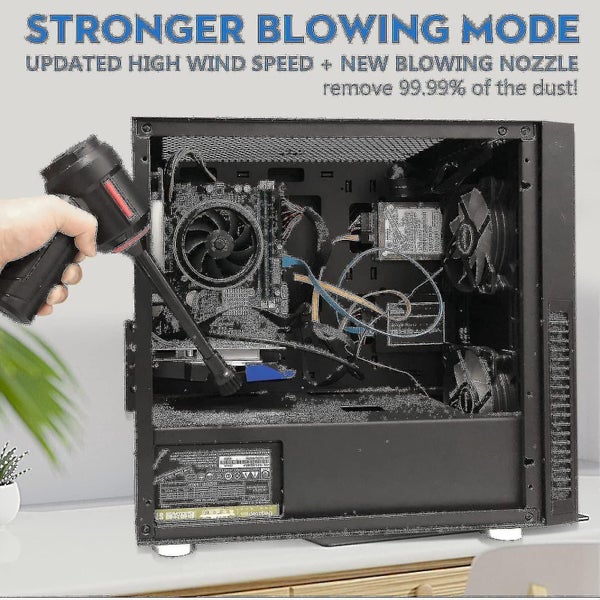 3 In 1 Vacuum Cleaner, Compressed Air Dust Collector Blower, Portable Handheld Carousel 2