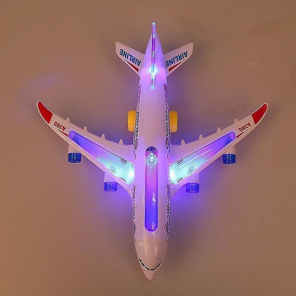 Electric Airliner Airplane With Music Lights Sound Toy Plane A380 Lights Passeng Carousel 2