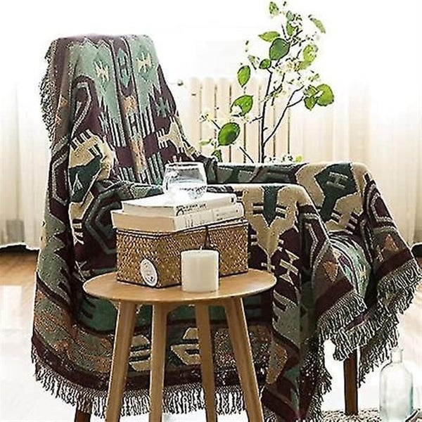 Decorative Cotton Woven Throw Blanket Sofa Towel Cotton Warm Slipcover 130 X 180 Carousel 2