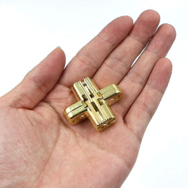 Hidden Door Hinges Cross Hinge 6 Pieces 180 Folding Invisible Zinc Alloy Hinges Carousel 2