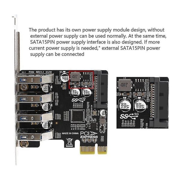Pci-e To Usb3.0 Expansion Card 4-port 2u/4u Chassis Dual Power Supply 5gbps Rate Carousel 2