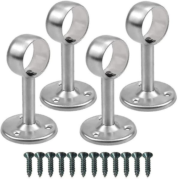 Ceiling Bracket For Curtain Rod, 4 Pieces Stainless Steel Hanging Rod Bracket, Carousel 1