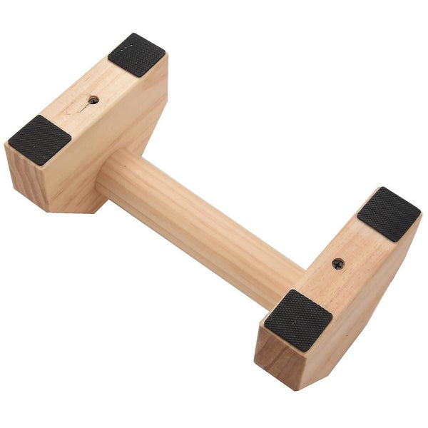 1 Pair Parallettes Gymnastics Calisthenics Handstand Bar Wooden Fitness Exercise Carousel 4