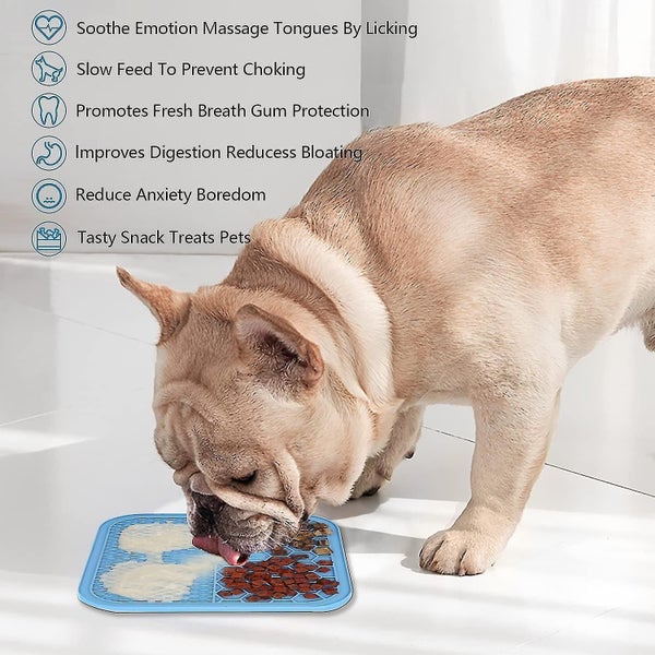 Dog Licking Mat Set - 2 Pieces with Silicone Spatula and Suction Cups for Care a Carousel 2