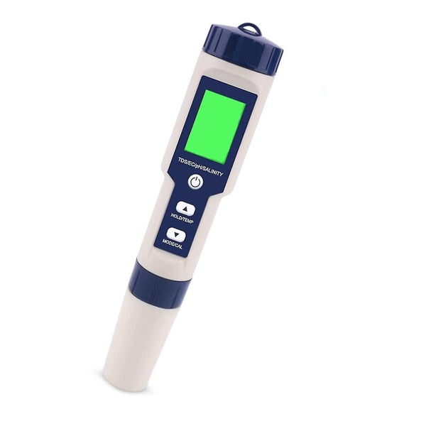 5-in-1 Electronic Ph Meter, Measure Ph & Tds & Ec Salinity & Temperature Water Q Carousel 1