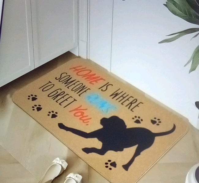 THE CATTAGE/DOGGO- Lovable Fun Dog In/Outdoor Mat Bring Cuteness To Any Area Carousel 2