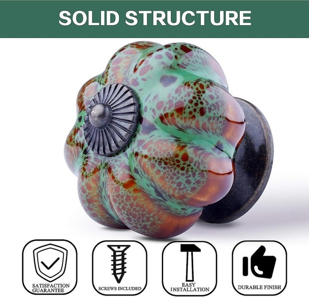 Knob For Cabinet Ceramic Furniture Knob Drawer8 Piecesgreen Carousel 4