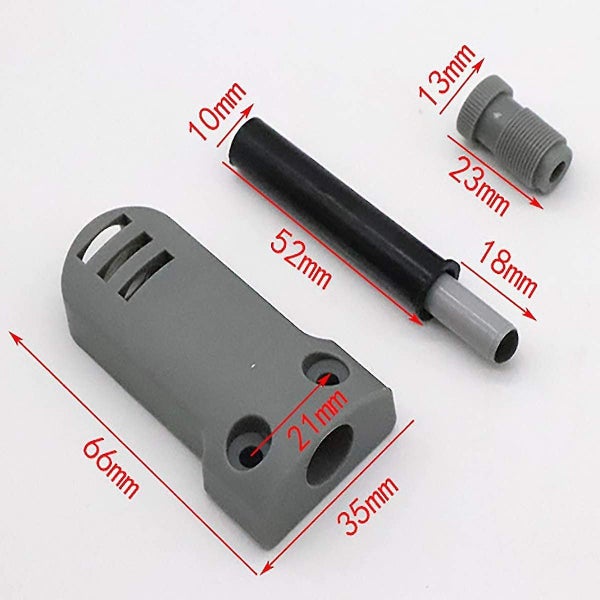 Set Of 4 Plastic Furniture Door Dampers Touch Latch Closing Buffer For Cabinet D Carousel 2