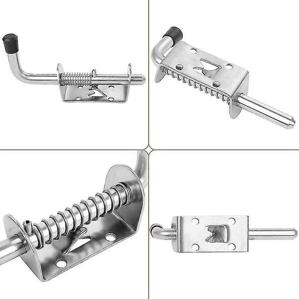 2pcs Steel Spring Bolts, Latches And Door Latches Spring Latch 304 Stainless Carousel 5