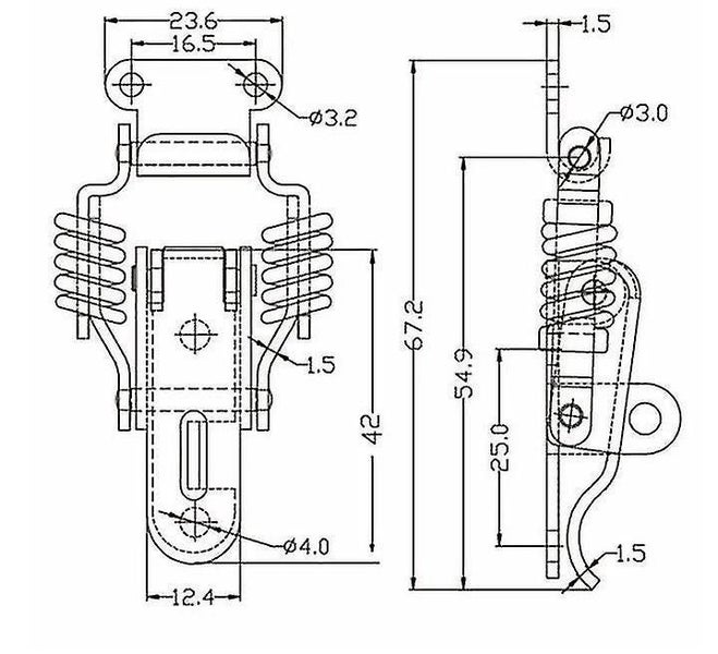 Door Hasp Lever Latch Spring Latch, Toggle Spring Latch With Stainless Steel Loc Carousel 2