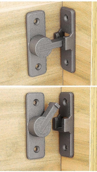 Latch Door Bolt Door Sliding Door Latch 90 Degrees (black) Carousel 4