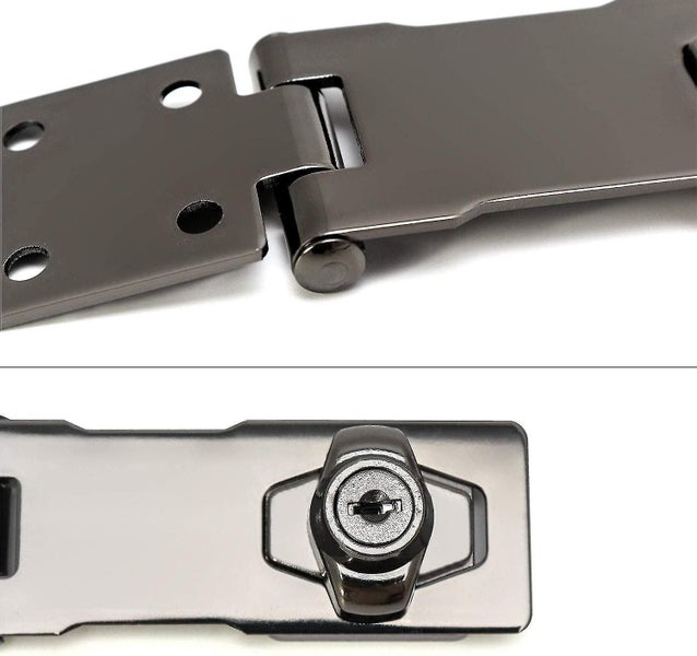 Knob Type Safety Straw Hat Latch With Key For Front Door, Garage Door, Wooden Bo Carousel 4