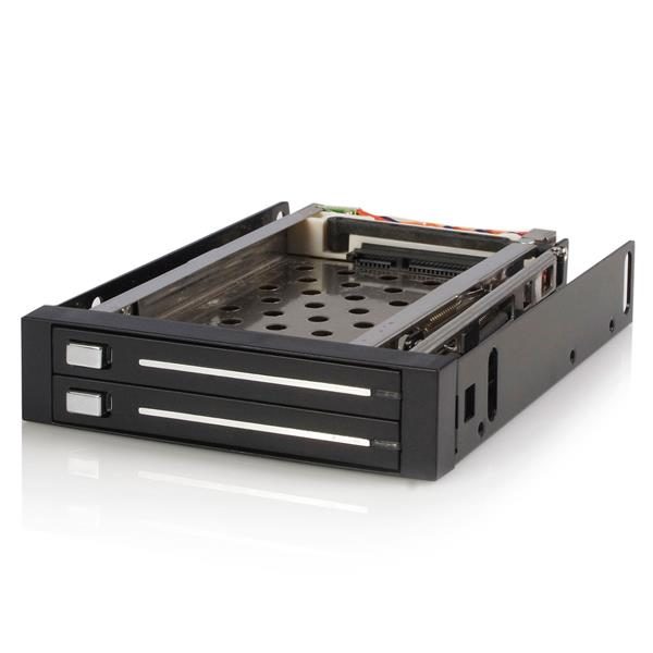 2 Drive 2.5in Trayless Hot Swap SATA Mobile Rack Backplane Carousel 1