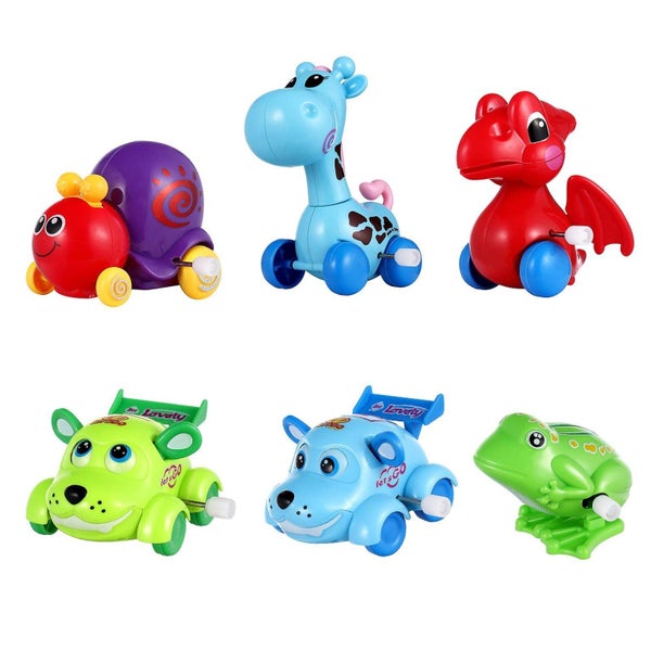 6 Pcs Bulk Kids Gifts Wind Up Animal Toys Windup Toys Kids Wind Toy Small Toys Carousel 2