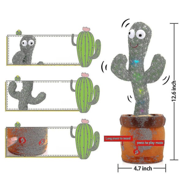 Dancing Cactus Toy talking Repeat Cactus Toy Singing Sunny Cactus Toy Carousel 2