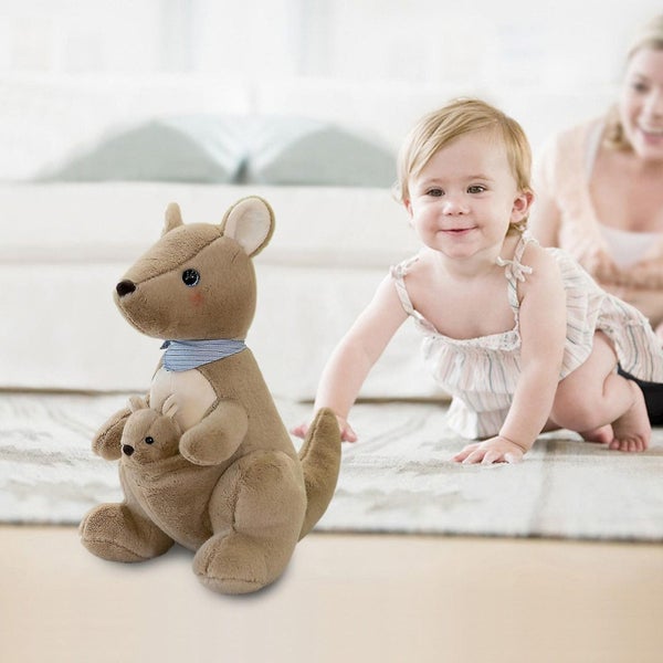Kangaroo Doll Plush Toy Girls Bed Sleeping Doll Cute Home Decoration Carousel 4