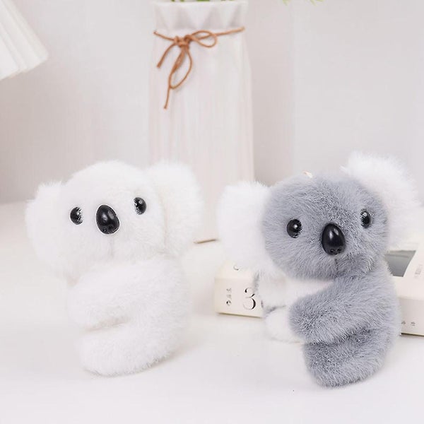 2pcs Plush Koala Pendants Plush Doll Hanging Ornament Keychain Pendants Carousel 2