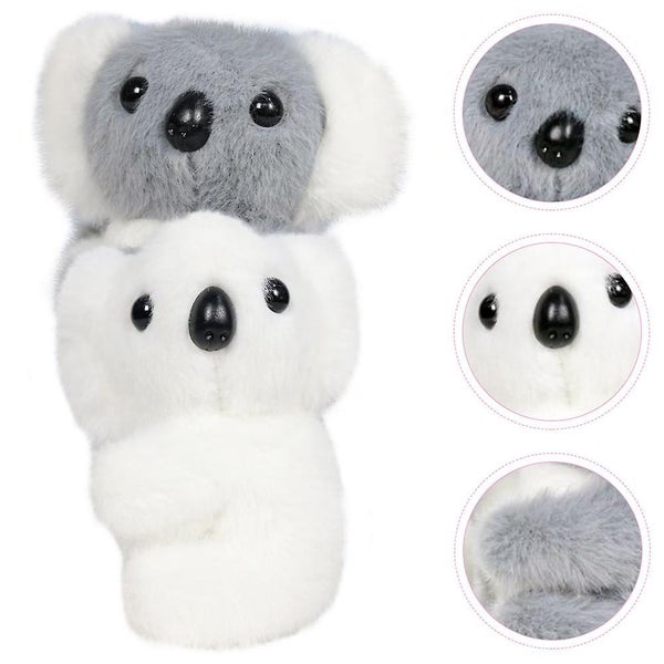 2pcs Plush Koala Pendants Plush Doll Hanging Ornament Keychain Pendants Carousel 3