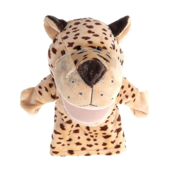 Plush Hand Puppet Leopard Zoo Friends Animals Educational Puppets Dolls Cartoon Carousel 1