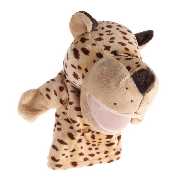 Plush Hand Puppet Leopard Zoo Friends Animals Educational Puppets Dolls Cartoon Carousel 2