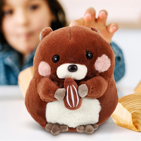 Supple Plush Bobac Doll Cartoon Animals Toy Plush Groundhogs Toddler Plush Boba Carousel 2