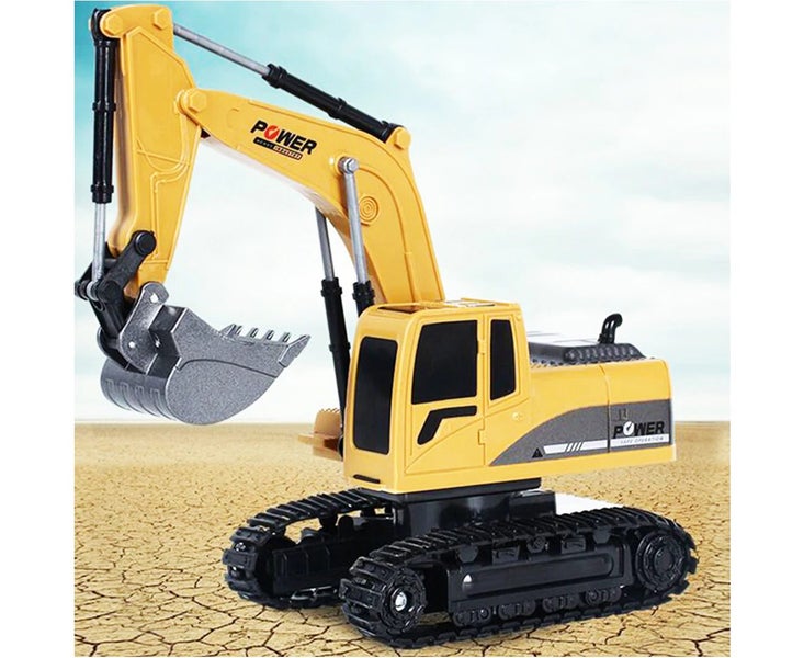 Remote Control Excavator Digger Construction RC Truck Vehicle Toys for Kids Gift Carousel 2