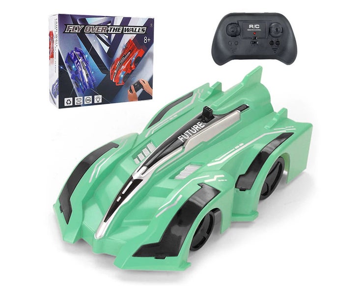 Wall Climbing RC Car Remote Control Racing Car Toys Kid Xmas Gift Green Carousel 1