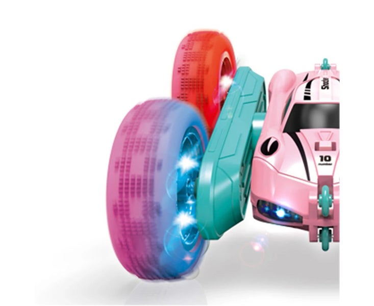 RC Stunt Car Remote Control Twisting Toy Car 4WD Double Sided Rotation Car wi... Carousel 5