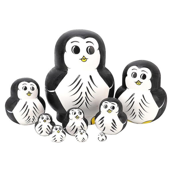 1 Set Decorative Nesting Dolls Wooden Russian Dolls Household Nesting Dolls Carousel 1